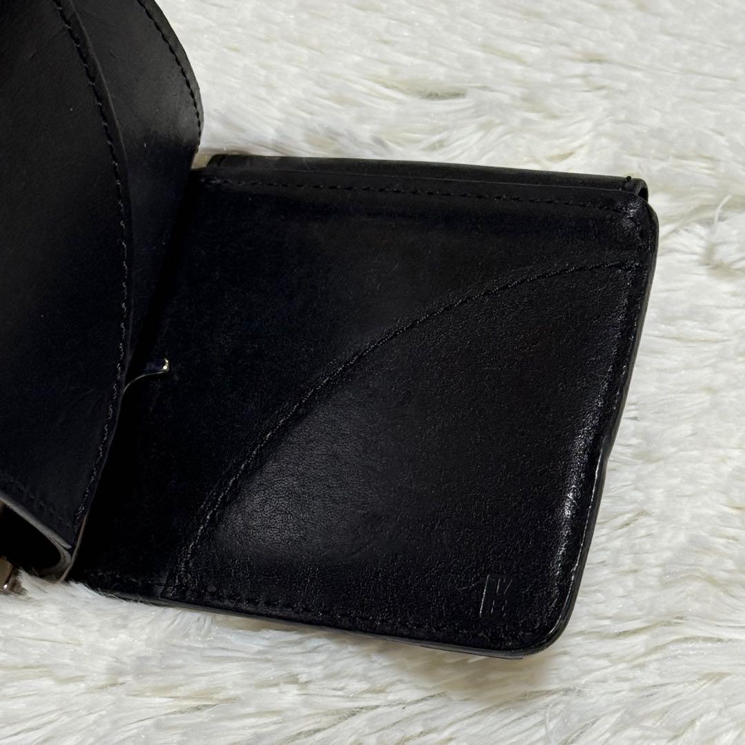 ⭐️美品⭐️　20/80　マネークリップ　二つ折り財布　小銭入れ　ブラック