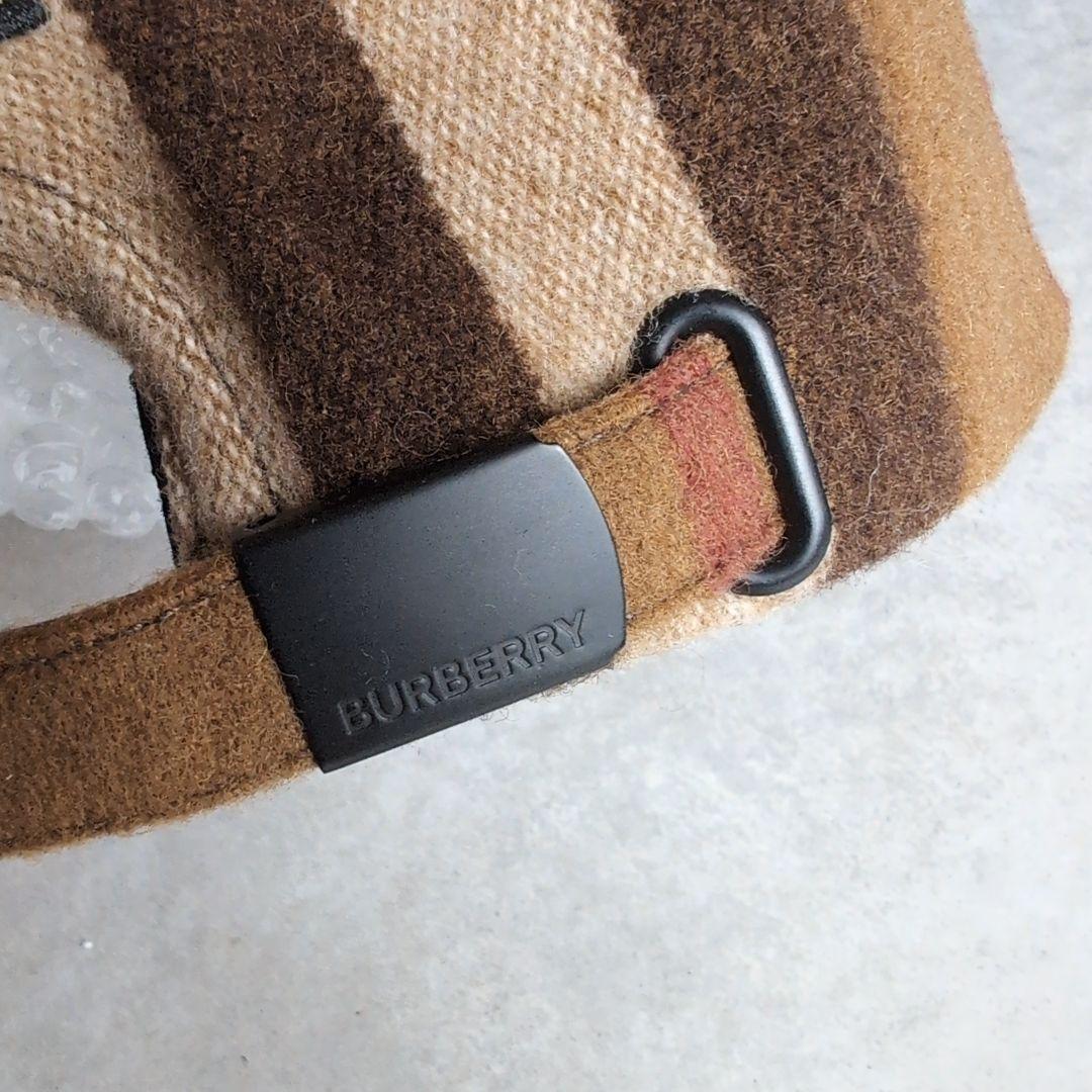 美品✨ バーバリー チェック ウール ベースボールキャップ ノバチェック M