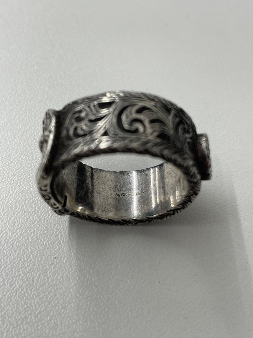 GUCCI シルバー インターロッキングG リング 22号