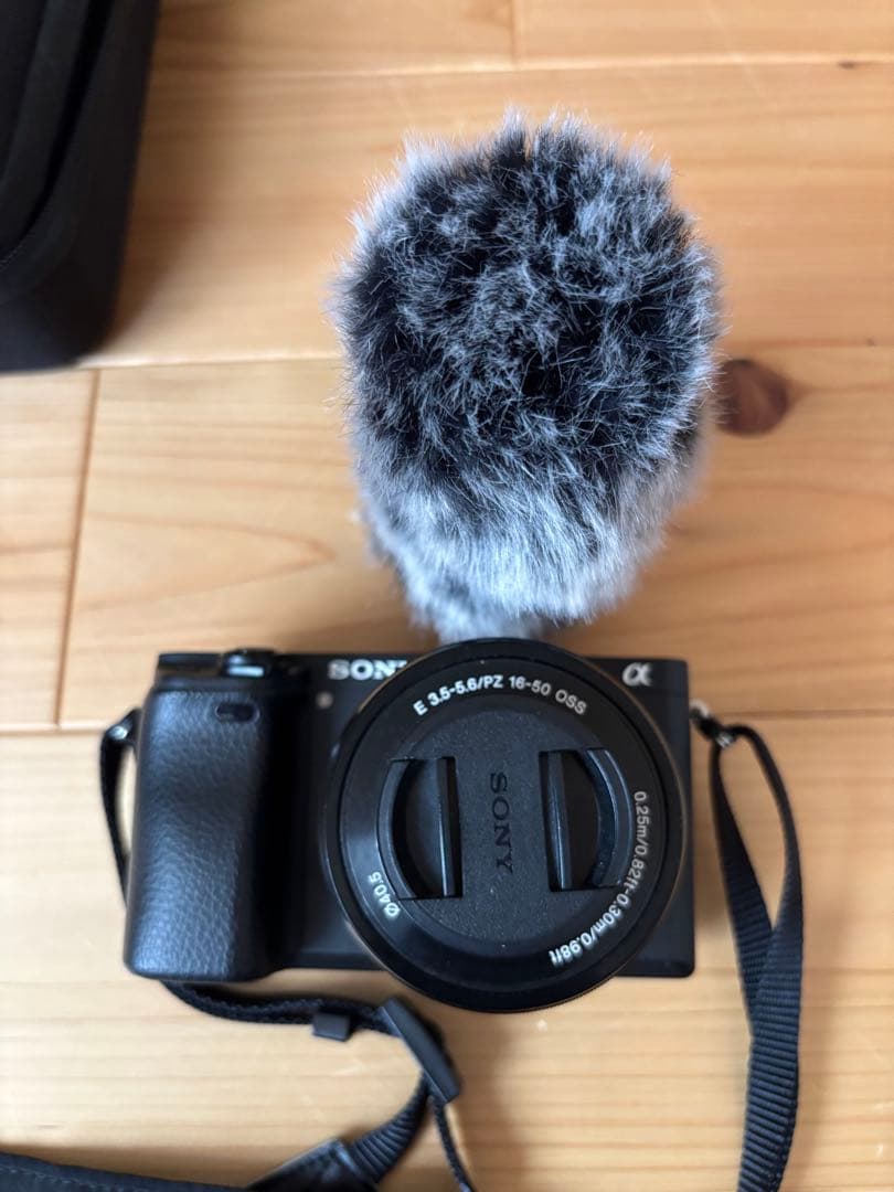 SONY α6300＋ソニーレンズ16-50mm＋純正マイク＋マイクカバー