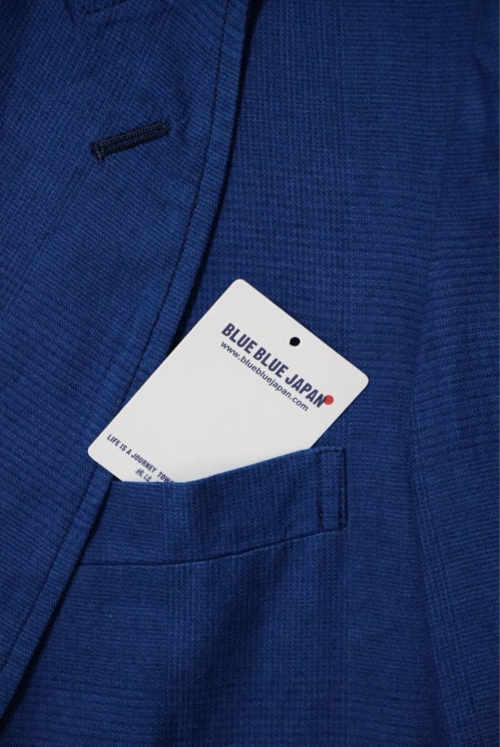 インディゴシャドーグレンチェック ダブル ダッドジャケット セットアップ