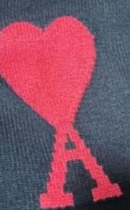 AMI PARIS アミパリスロゴウールカーディガン S