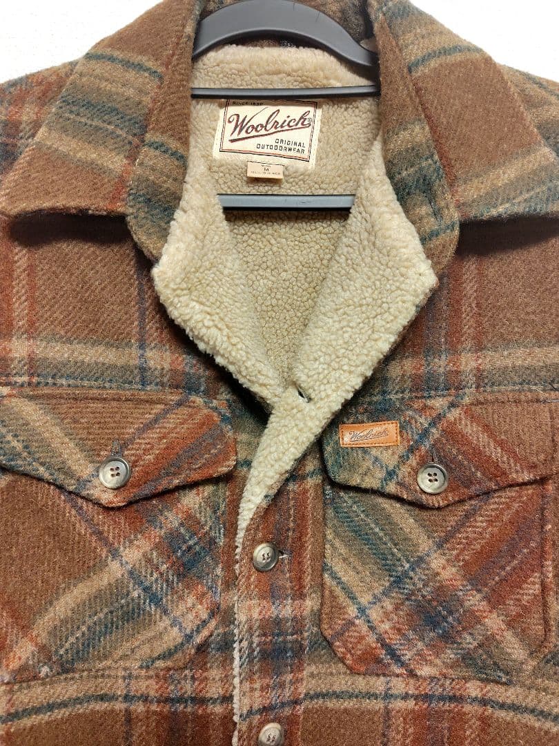 ウールリッチ 裏ボア チェックジャケット
