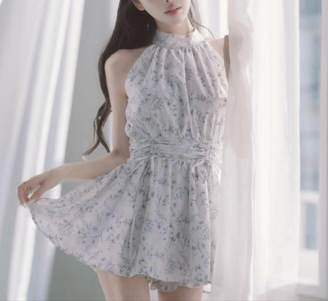 Darich ダーリッチ アメスリギャザーフレアミニワンピース