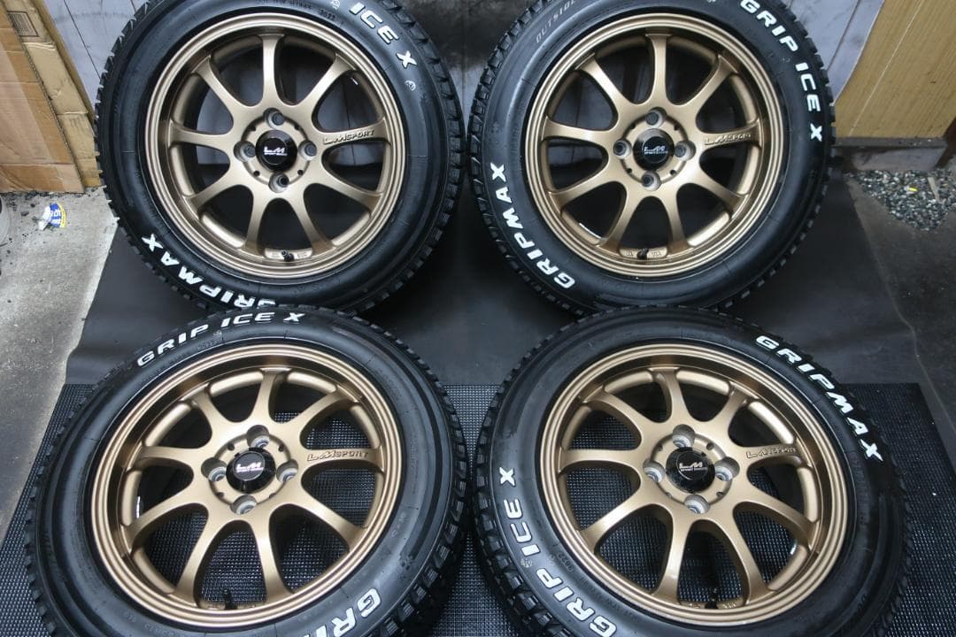 スタッドレス GRIPICE 175/65R15 バリ溝 お洒落 LMSPORT