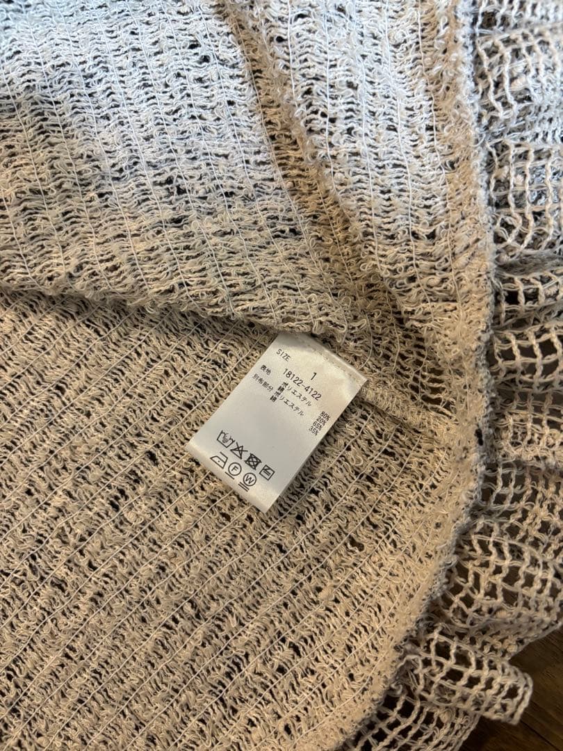 トップス MIX MESH GATHER SHIRT/CLANE