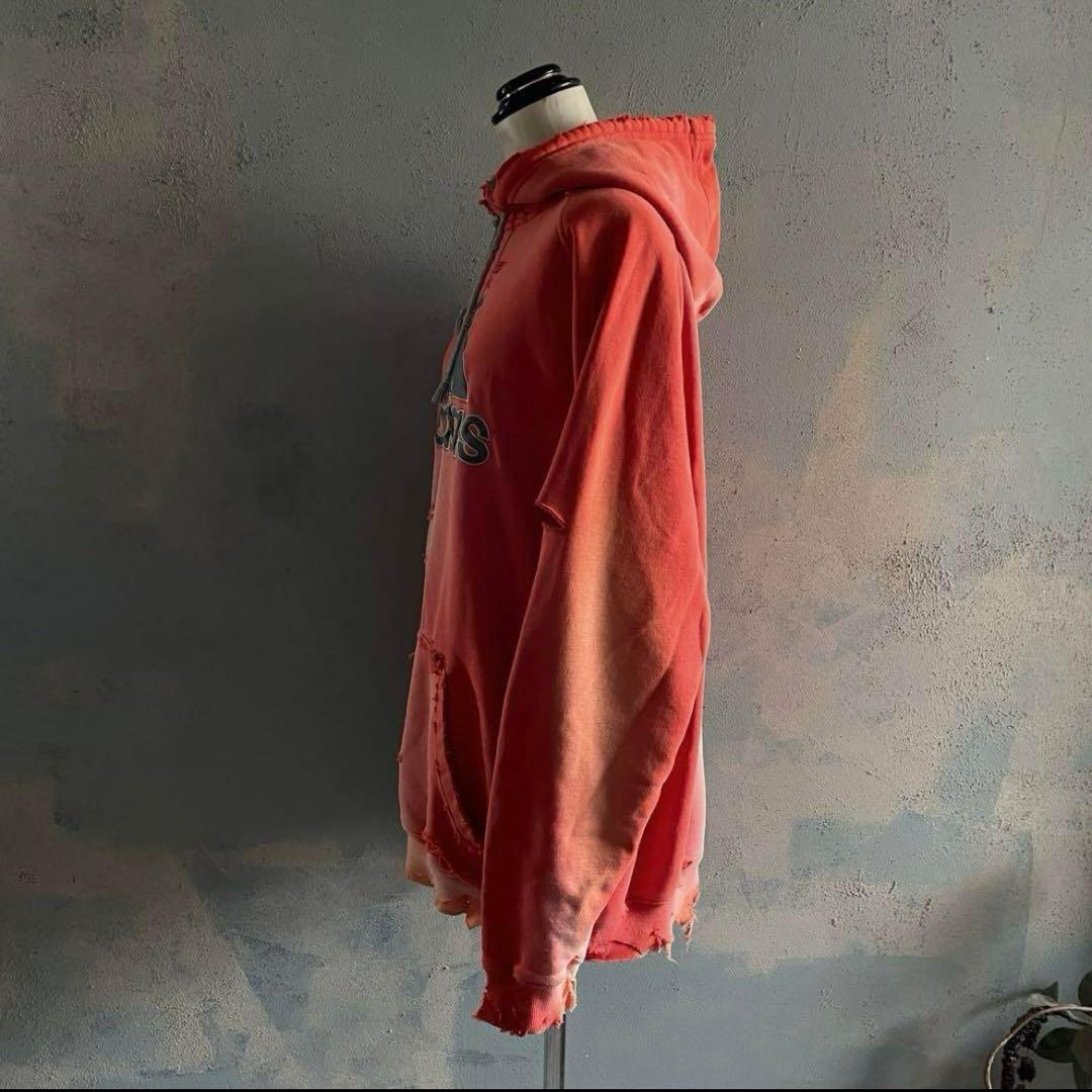 y2k“broken”鬼フェード“襤褸“4XO”フードboro sweat