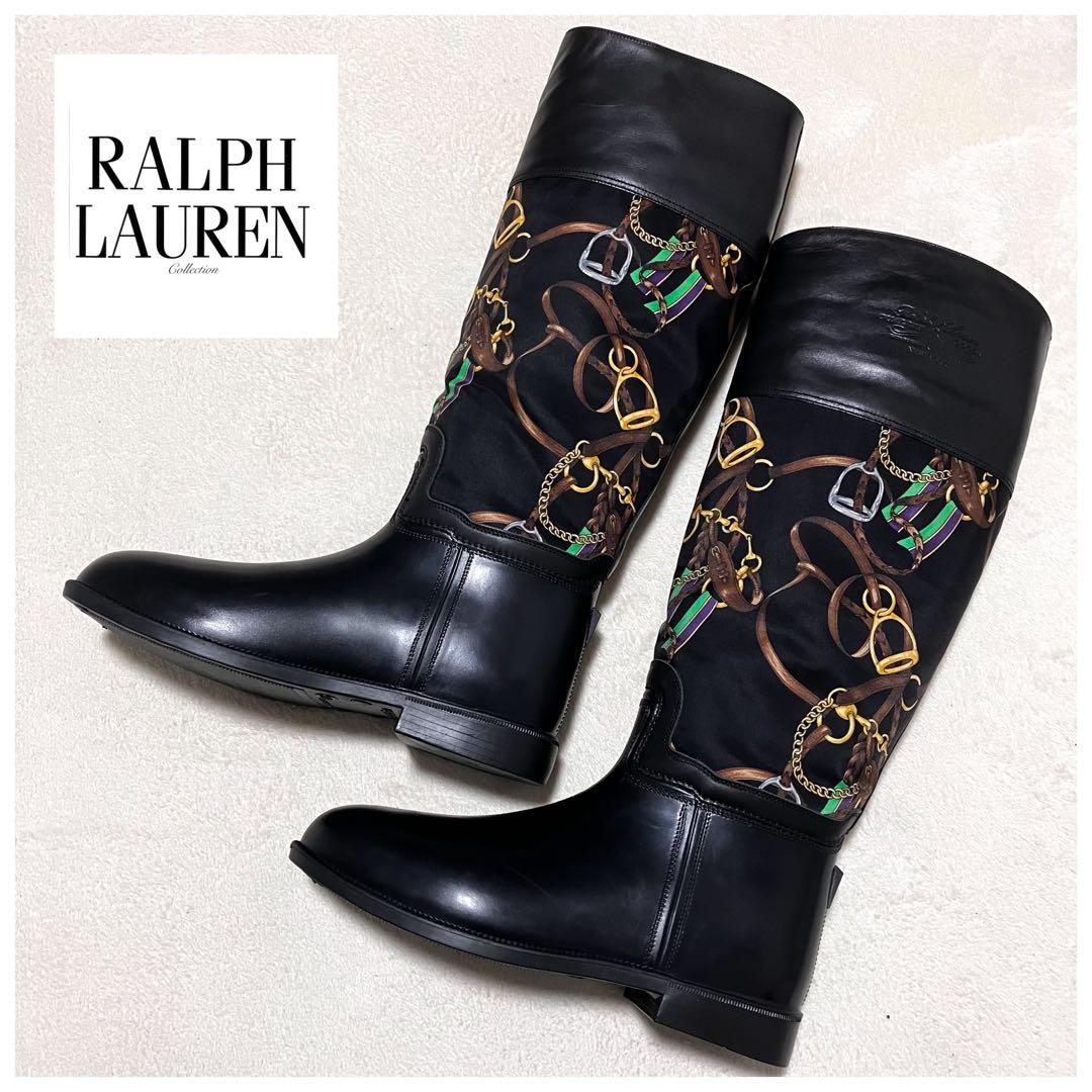 希少・高級ライン✨ラルフローレン MCMLXVII レザー 異素材 ロングブーツ