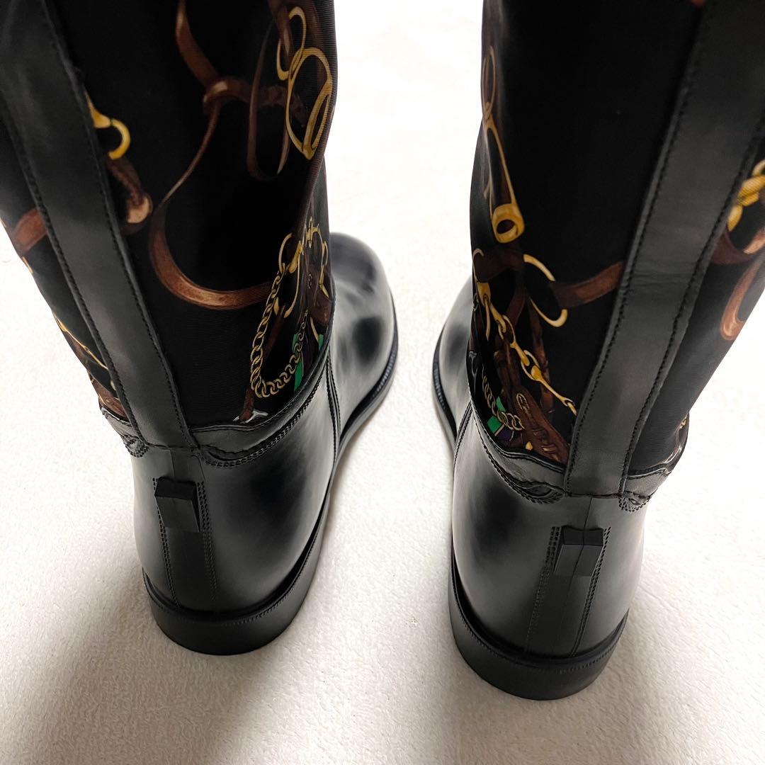 希少・高級ライン✨ラルフローレン MCMLXVII レザー 異素材 ロングブーツ