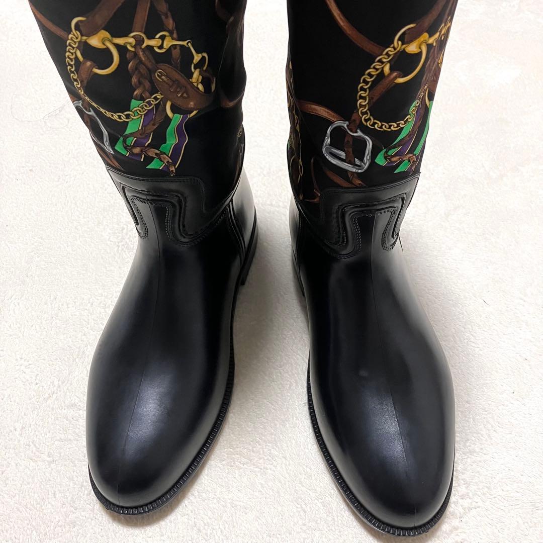 希少・高級ライン✨ラルフローレン MCMLXVII レザー 異素材 ロングブーツ