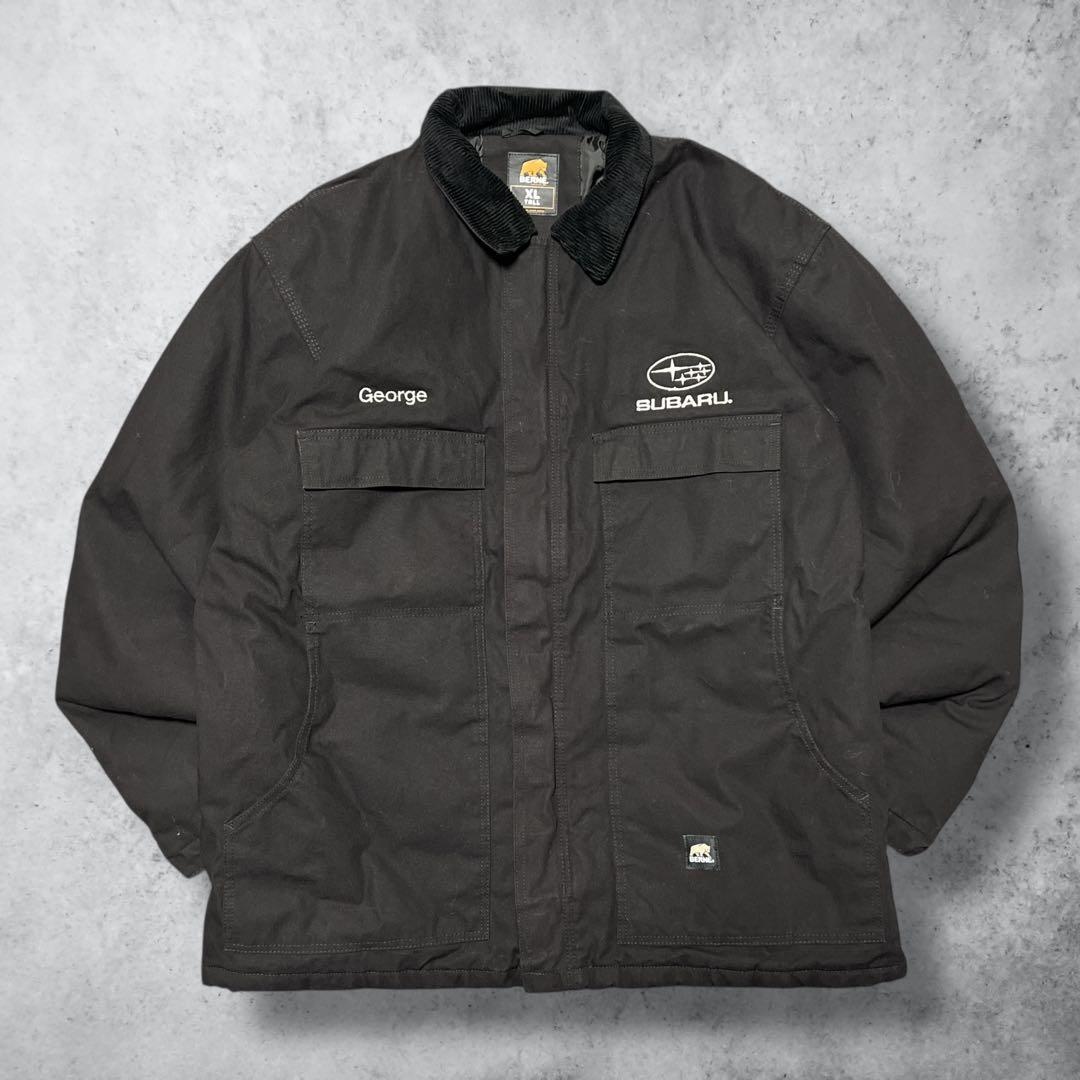 ダックジャケットデトロイトジャケットブラックTALON企業スバル刺繍XL激レア