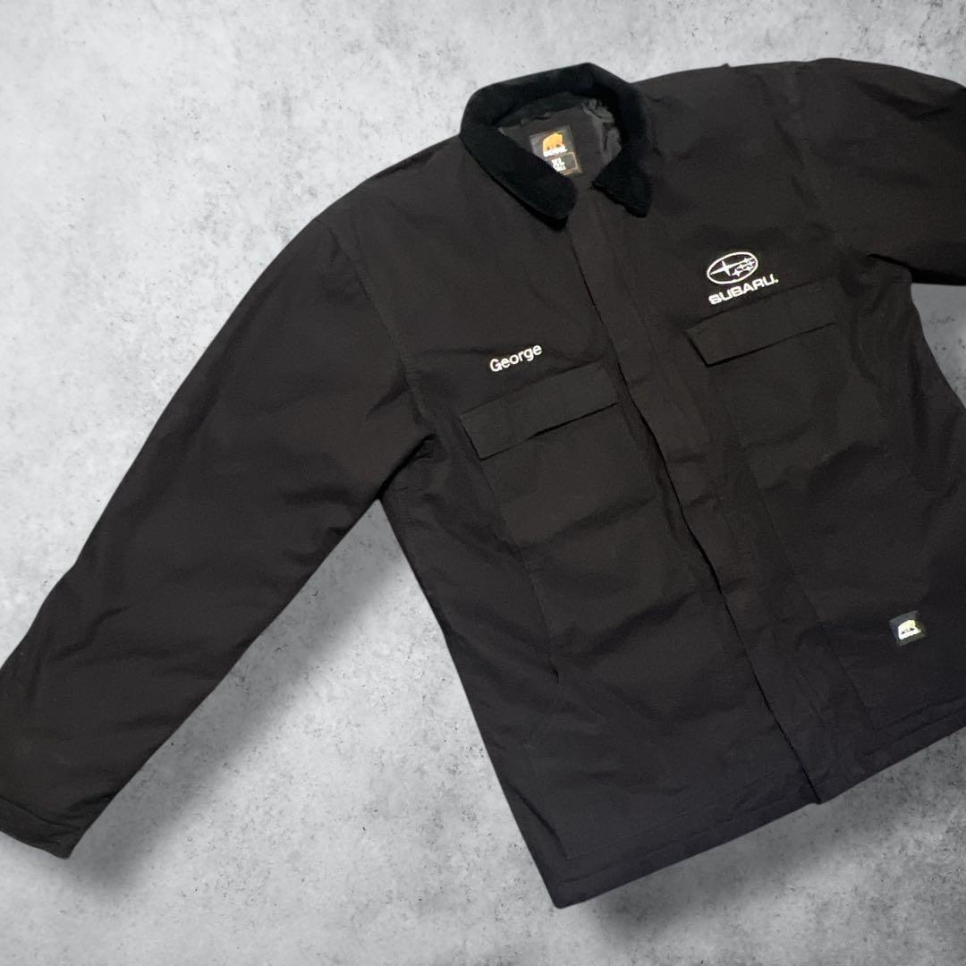 ダックジャケットデトロイトジャケットブラックTALON企業スバル刺繍XL激レア