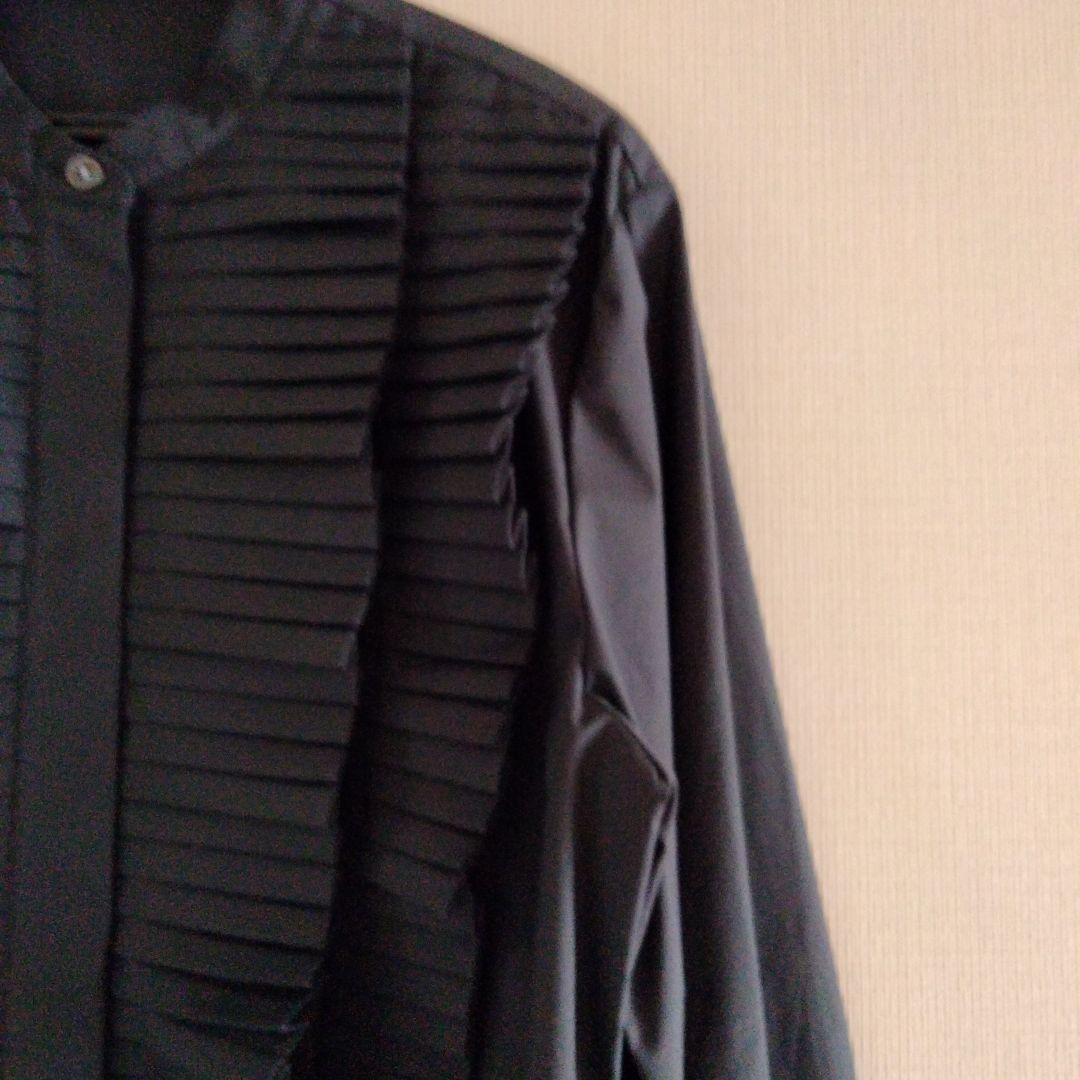 本日のみ出品【Theoryリュクス】ブラックプリーツ長袖シャツ