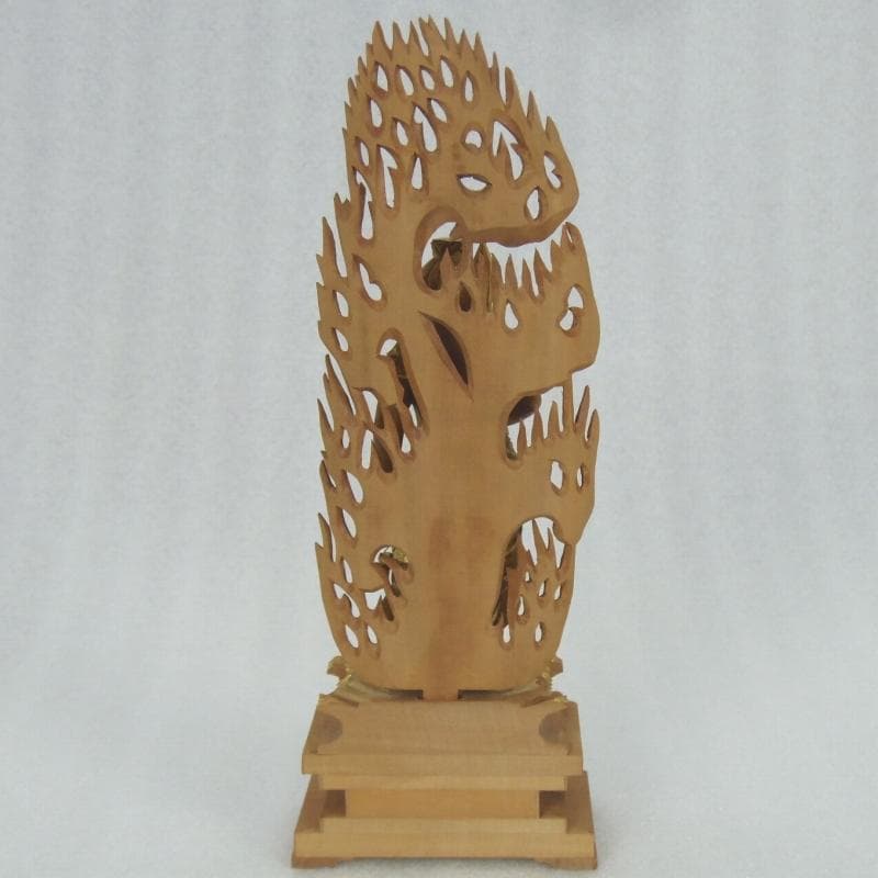 お盆お彼岸大特価中　白檀仏像★白檀 不動明王3.5寸 金泥★お不動さん★お仏壇に