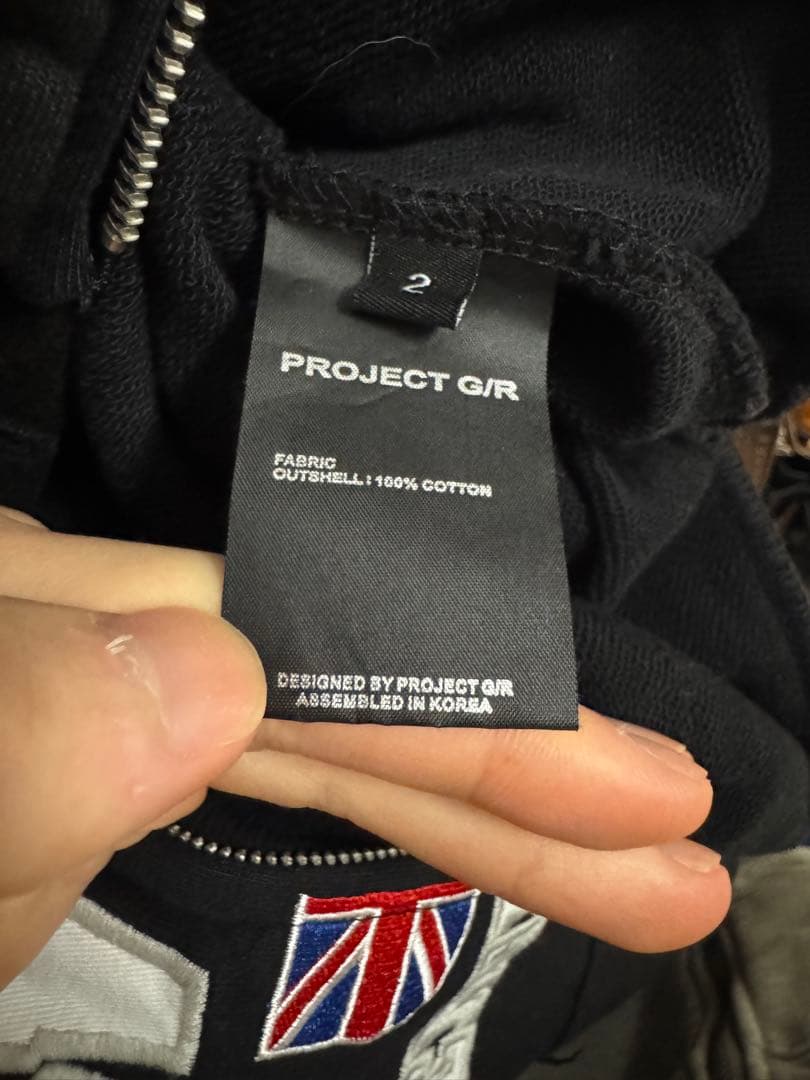 PROJECT G/R ジップパーカー フーディー プロジェクトgr 2