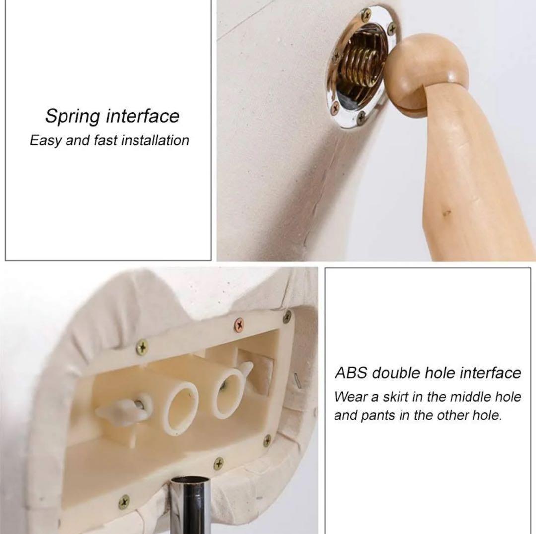 ⚠️6月特価‼️新品★腕・手指・頭付き・レディーストルソー★縫製使用可★白★ホワイト