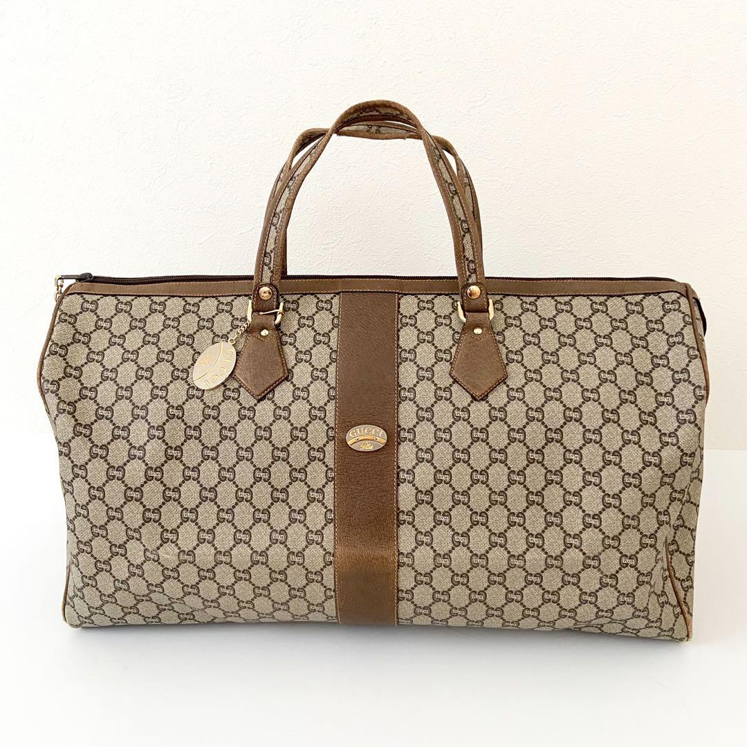 【希少】GUCCI オールドグッチ グッチプラス ボストンバッグ GGスプリーム