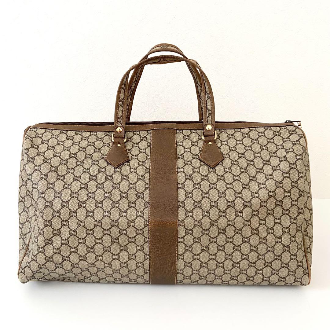 【希少】GUCCI オールドグッチ グッチプラス ボストンバッグ GGスプリーム