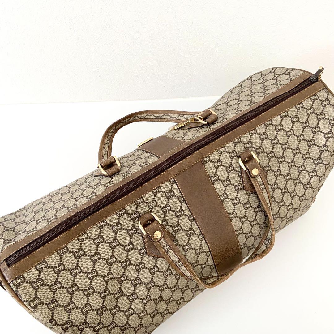 【希少】GUCCI オールドグッチ グッチプラス ボストンバッグ GGスプリーム