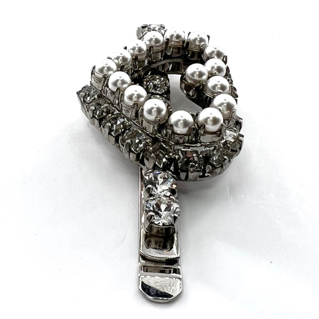 【Roger Vivier】ロジェヴィヴィエ パールラインストーン ヘアクリップ