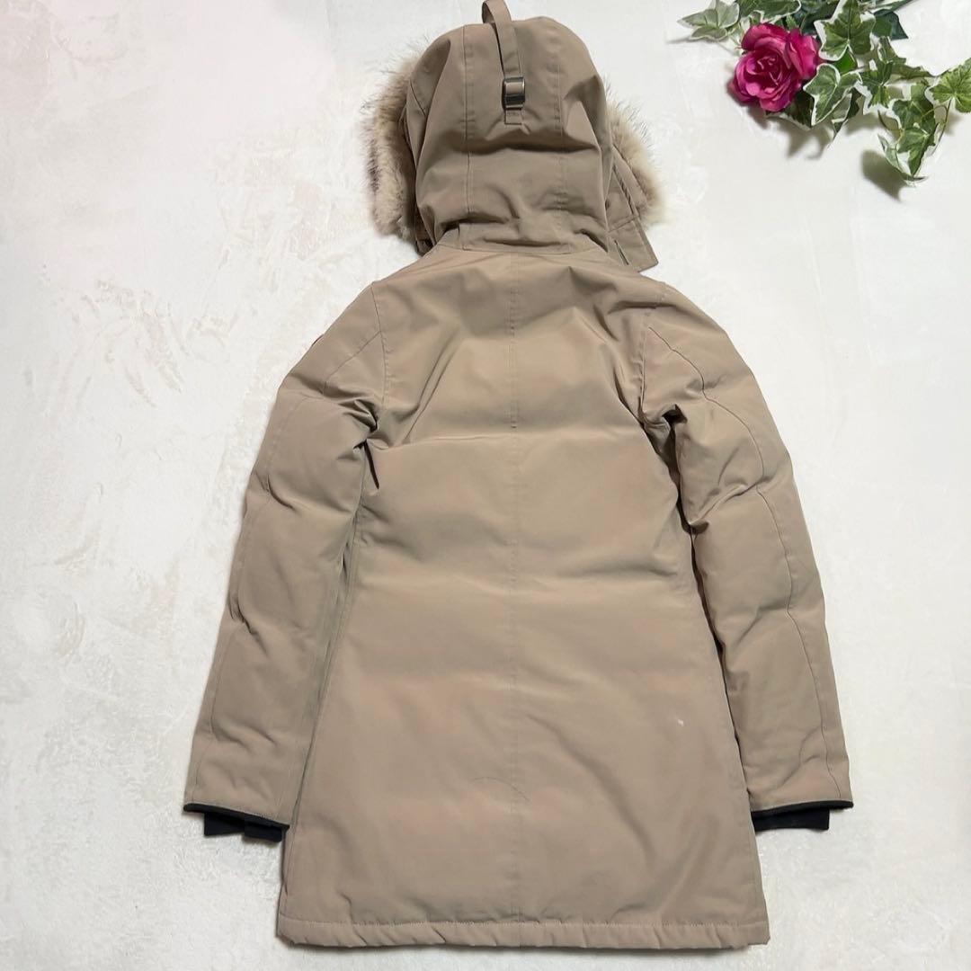 極美品✨ カナダグース ブロンテ ロング ファー ベージュ XS レディース