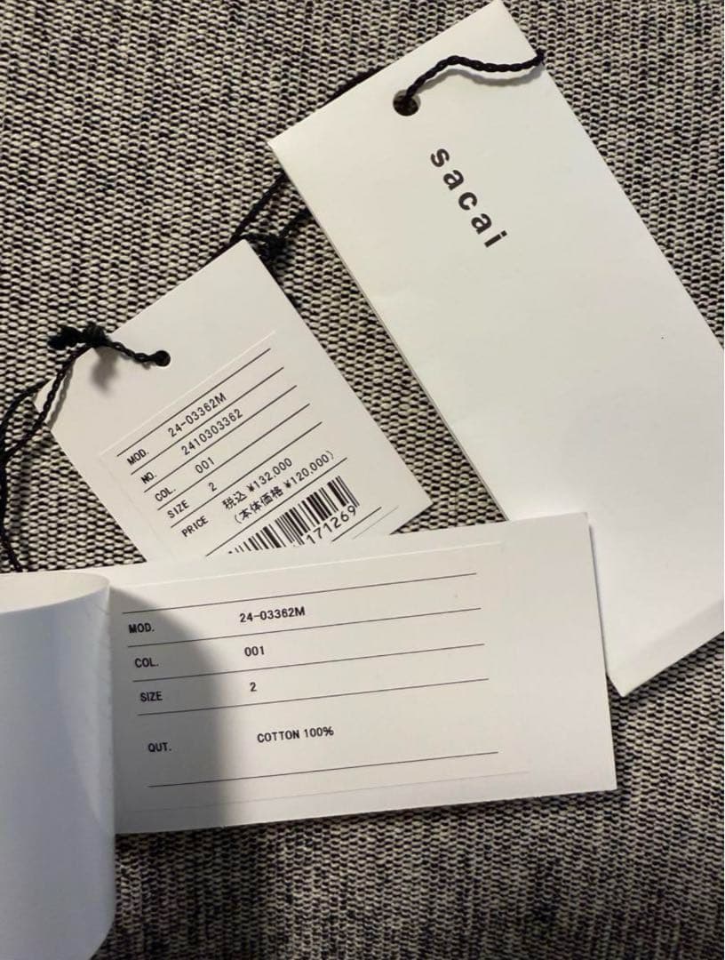 sacai THOMAS MASON モッズコート サイズ2 ブラック