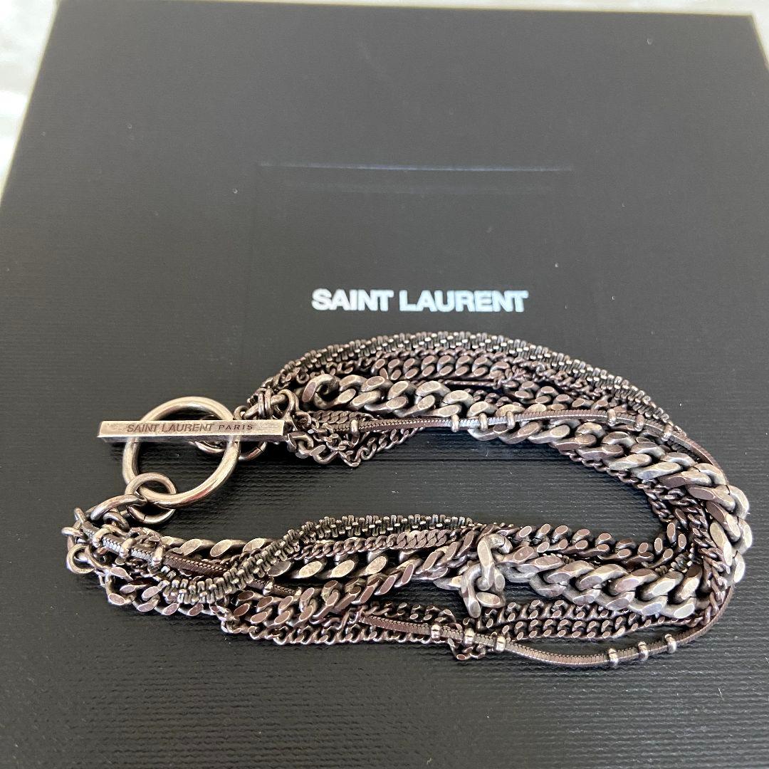 【完売モデル】SAINT LAURENT　マルチチェーンブレスレット