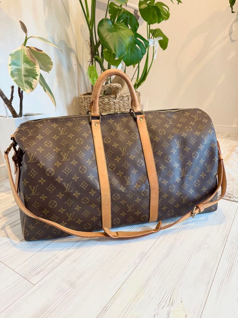 Louis Vuitton モノグラム ボストン キーポル・バンドリエール55