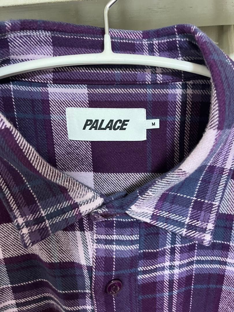 トップス PALACE LUMBER YAK PATCH OVERSHIRT PURPLE