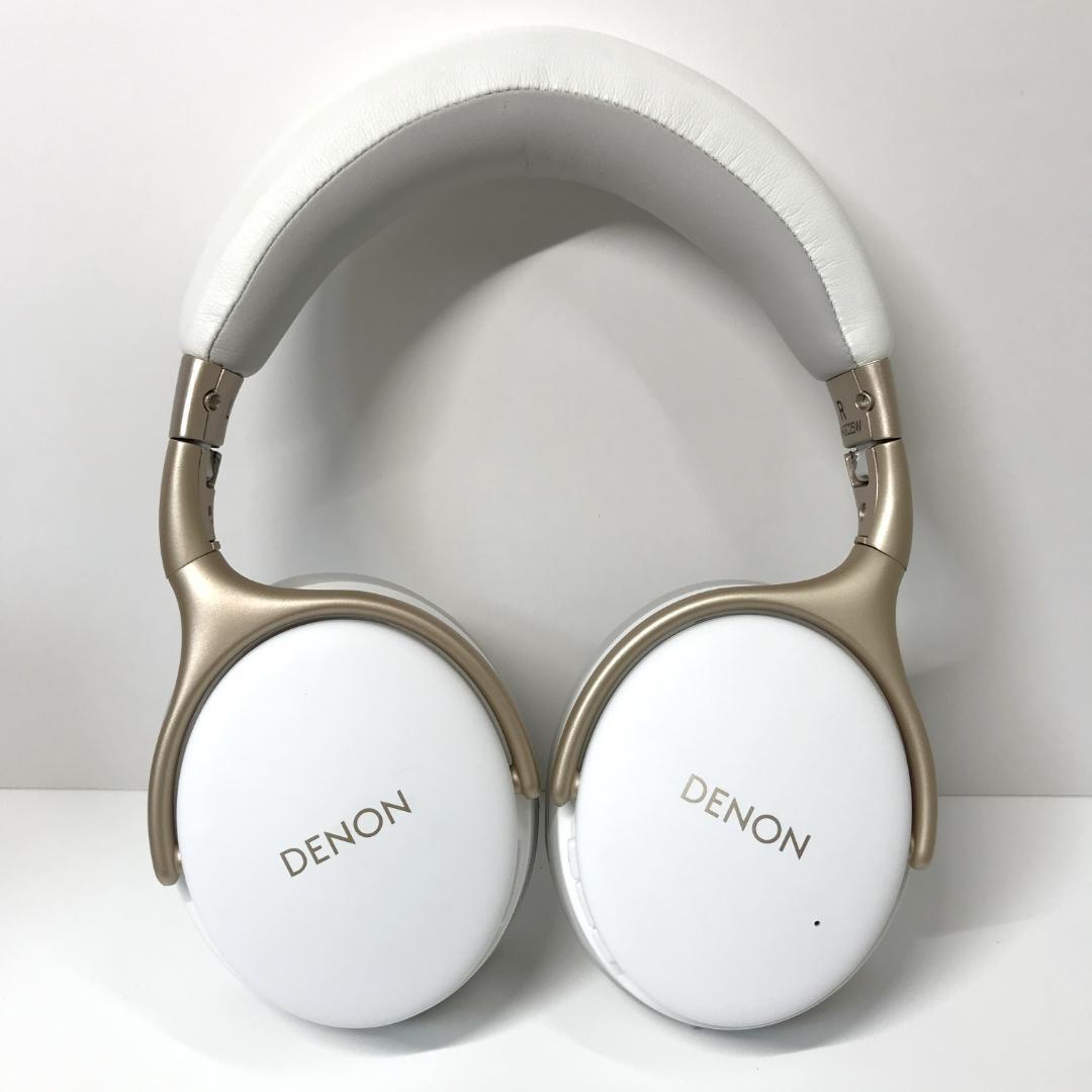 【美品】DENON デノン AH-GC25W ワイヤレスヘッドホン ホワイト