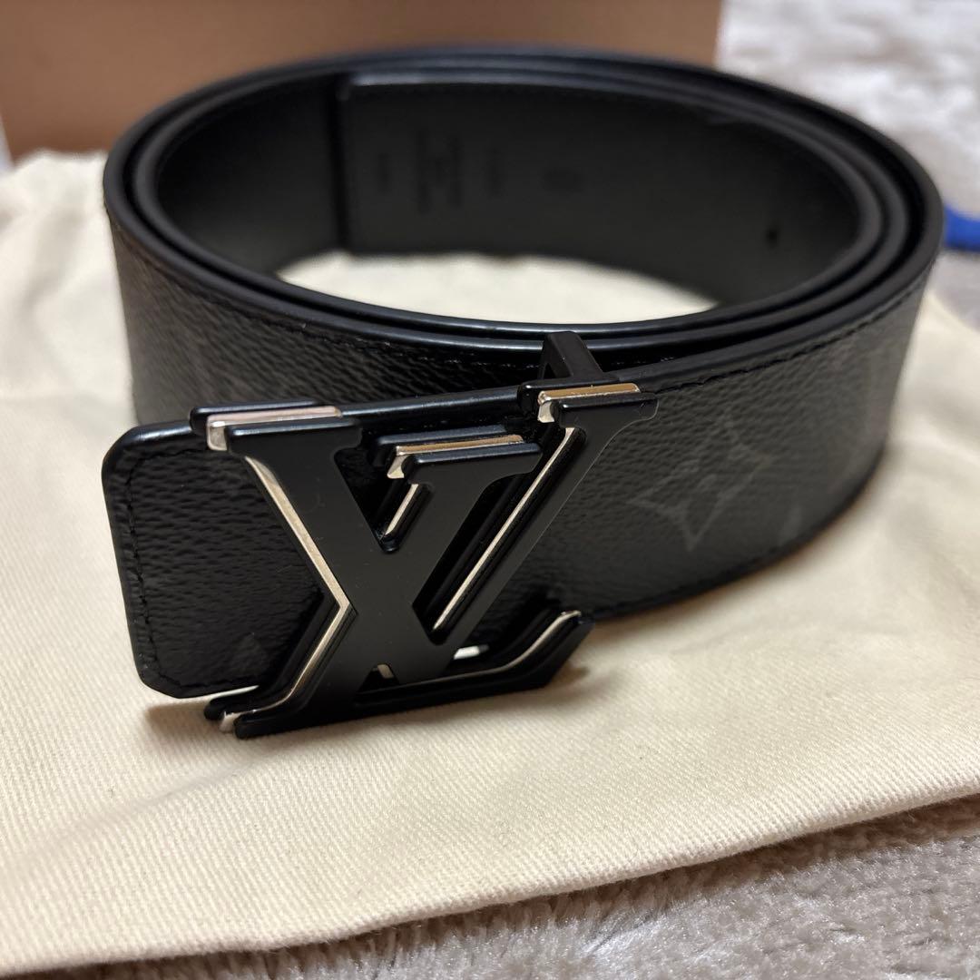 Louis Vuitton ベルト　ブラックレザー