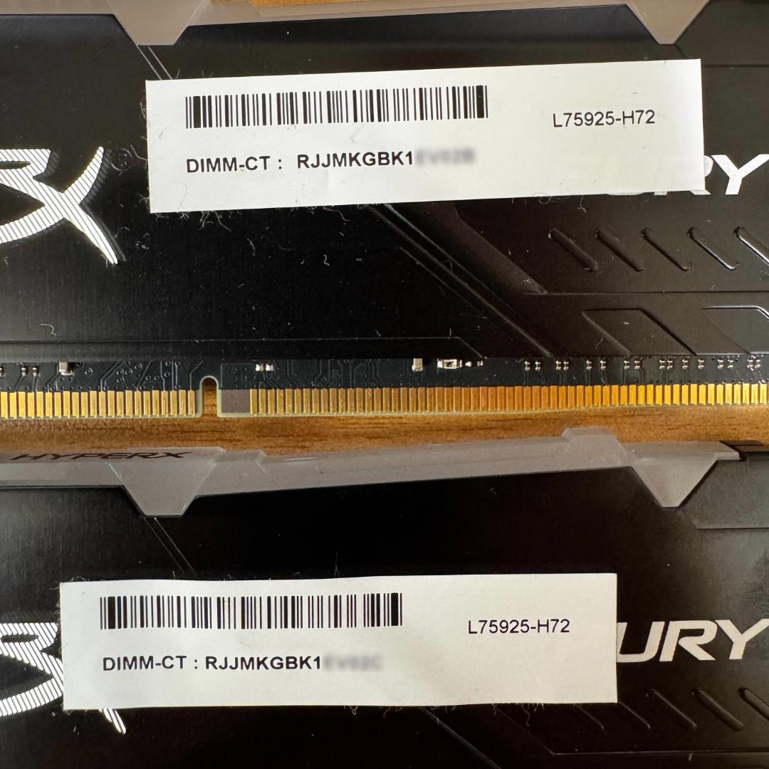 キングストン HyperX FURY DDR4 メモリー 32GB 16GB×2