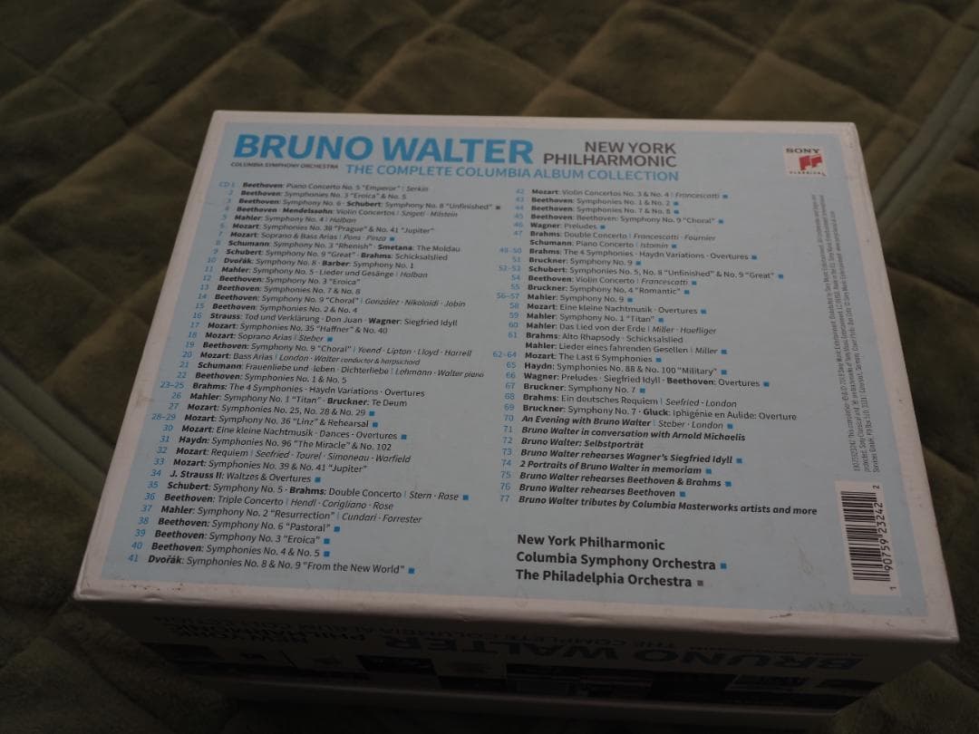 ブルーノ・ワルター コロンビア・アルバム・コレクション（77CD）