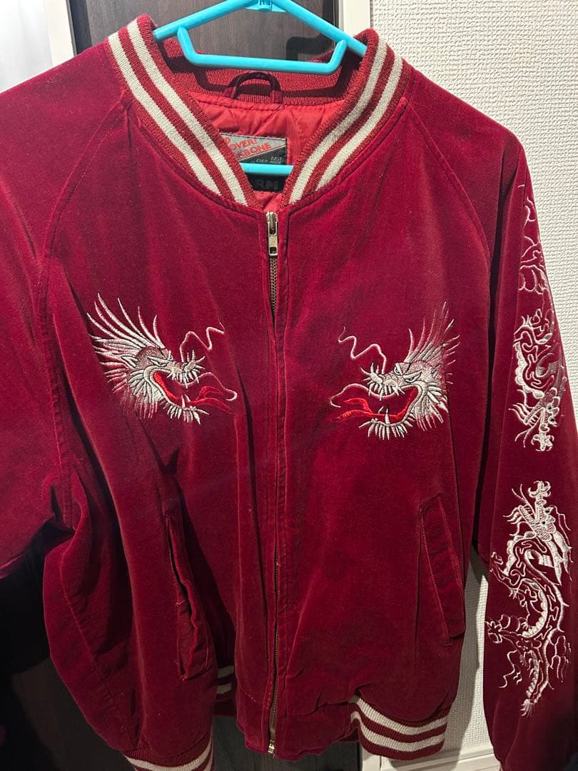 スカジャン ジャングルストーム 別珍 刺繍