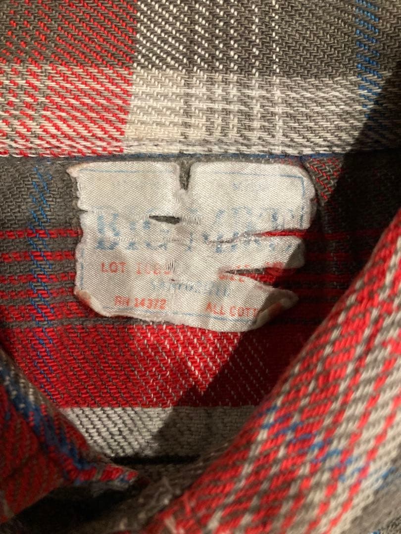 60s 70s BIGMIKE ビンテージ ネルシャツ USA製 BIGMAC