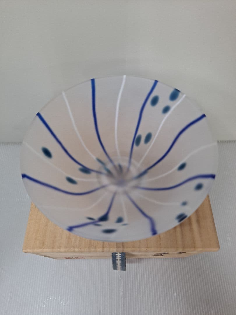 茶道具平井依 造 硝子 ガラス抹茶茶碗 共箱