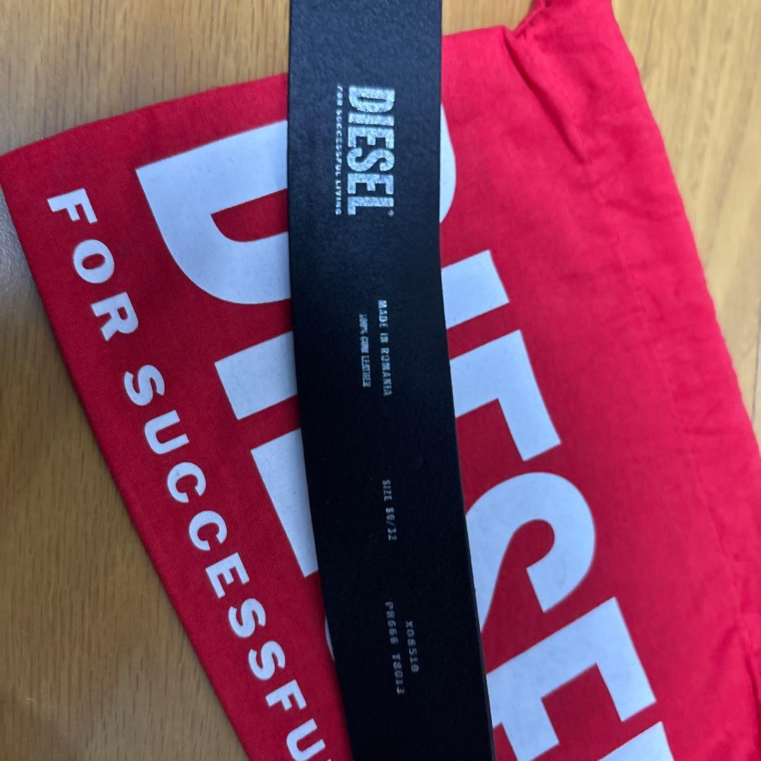 と*う様 値下げいたしました。80 DIESEL ブラック レザーベルト