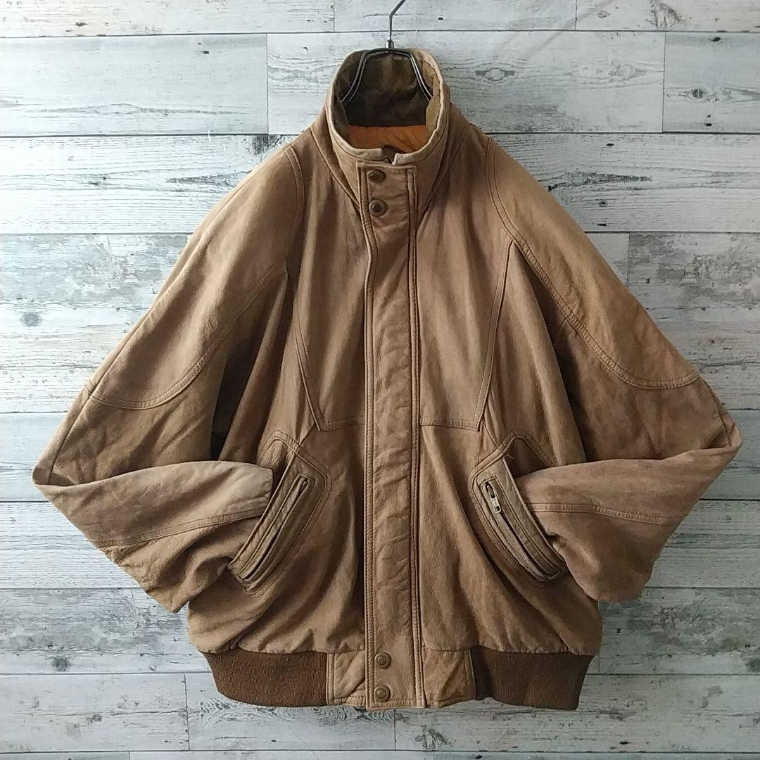 2点おまとめ☆リアルレザー 本革 裏ペイズリー 中綿 短丈 レザージャケットXL