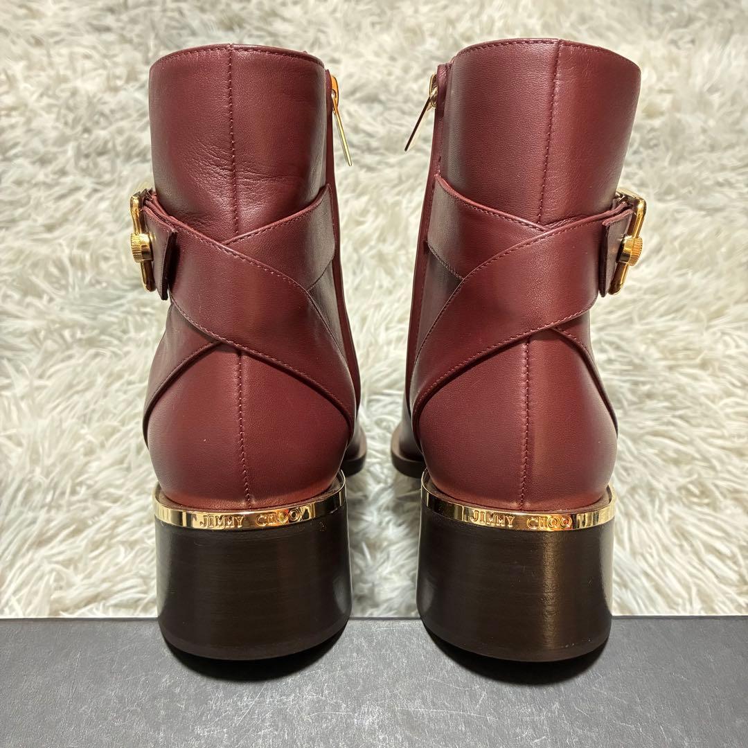 【未使用美品】JIMMY CHOO 本革 39〈参考価格143,200円〉