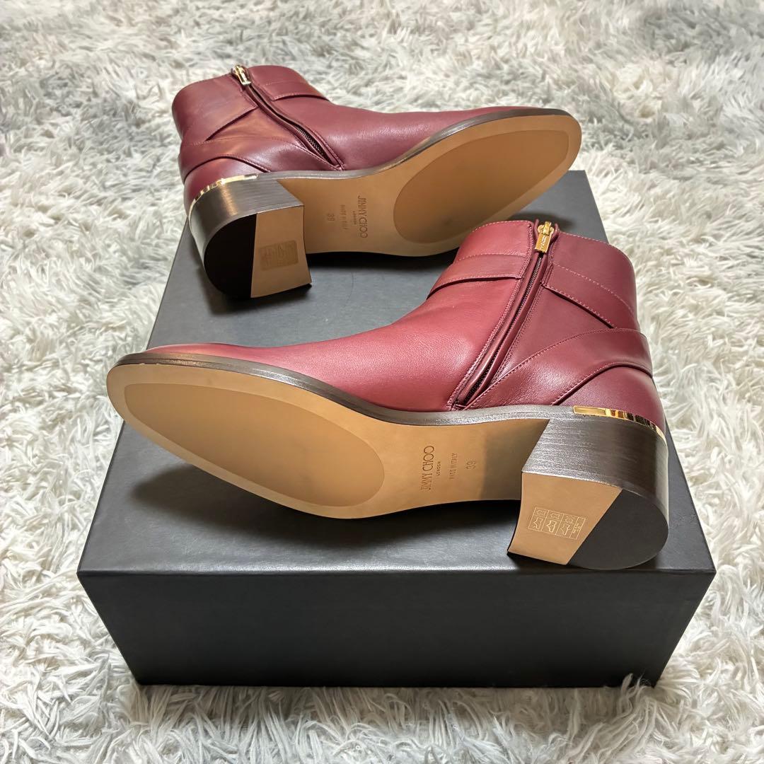 【未使用美品】JIMMY CHOO 本革 39〈参考価格143,200円〉