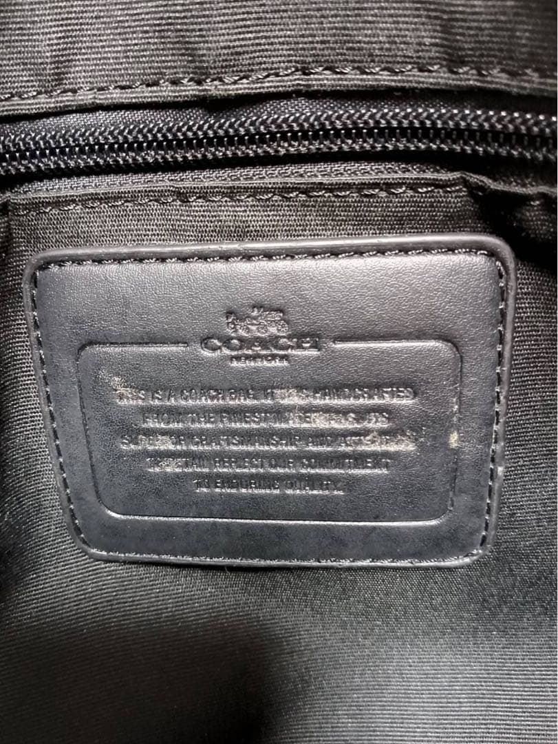 【美品】COACH シグネチャー PVC ブリーフケース ブラック 2way