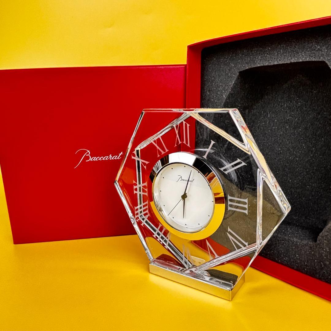 バカラ アルクール アビス デスククロック クリアガラス 銀座和光購入