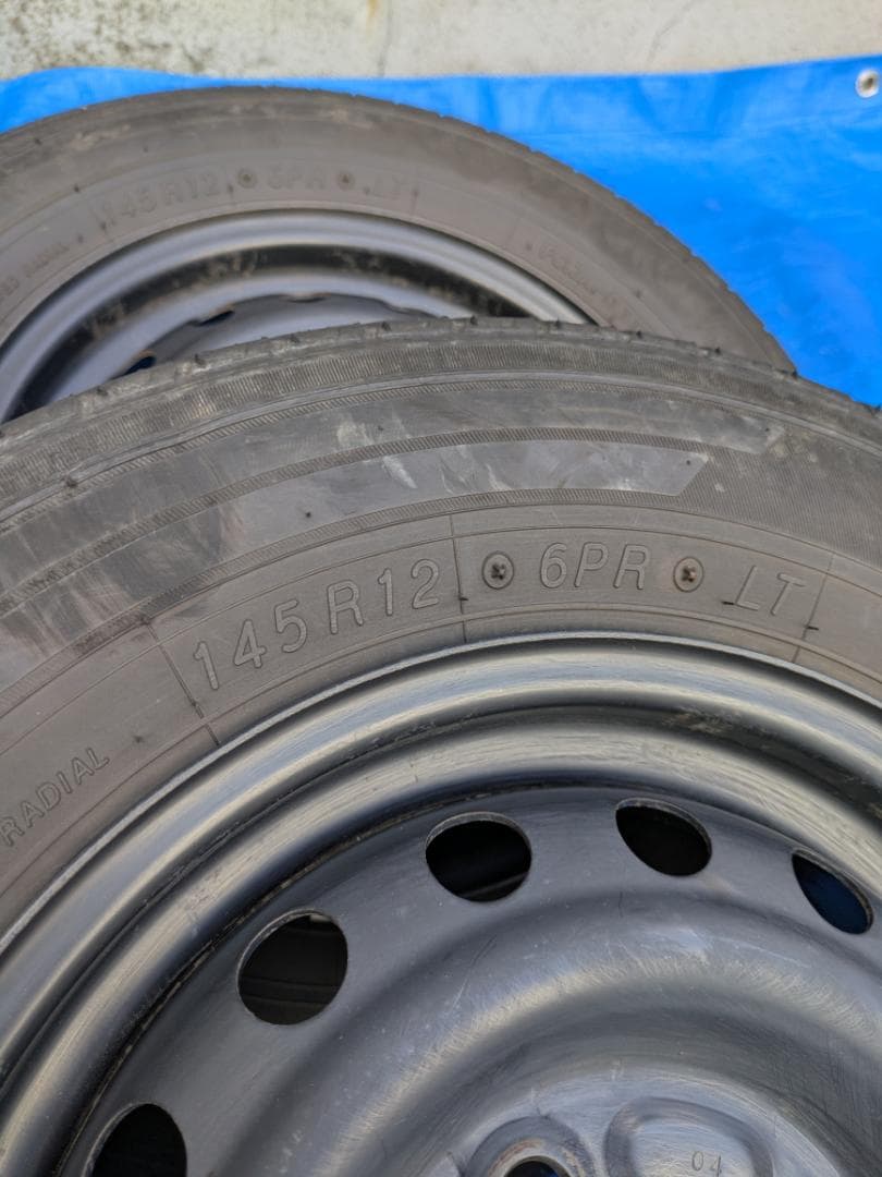 出品①★ハイゼット/サンバー　145R12★　※注意！4本セットの内２本のみ
