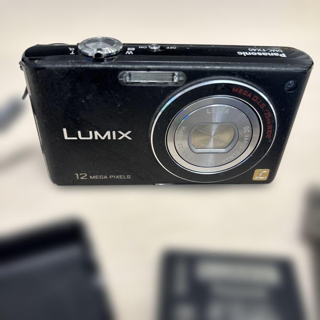 動作確認済 パナソニック ルミックス DMC-FX40 12M 黒 デジカメ