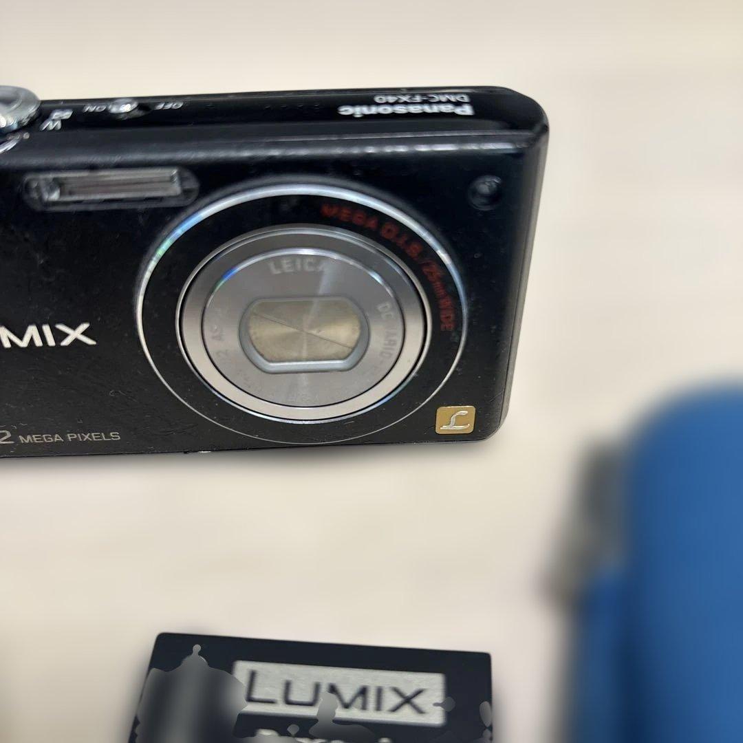 動作確認済 パナソニック ルミックス DMC-FX40 12M 黒 デジカメ