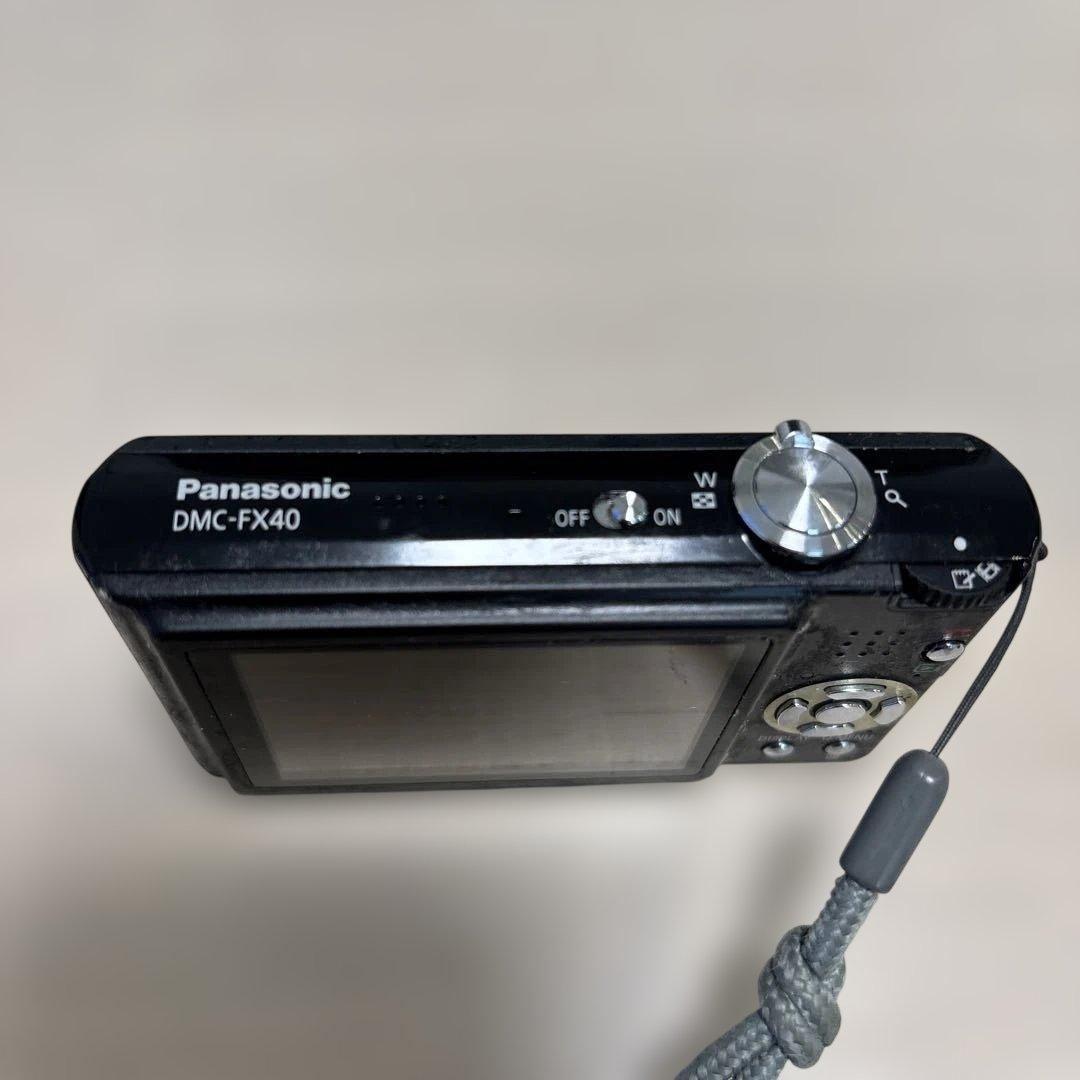 動作確認済 パナソニック ルミックス DMC-FX40 12M 黒 デジカメ