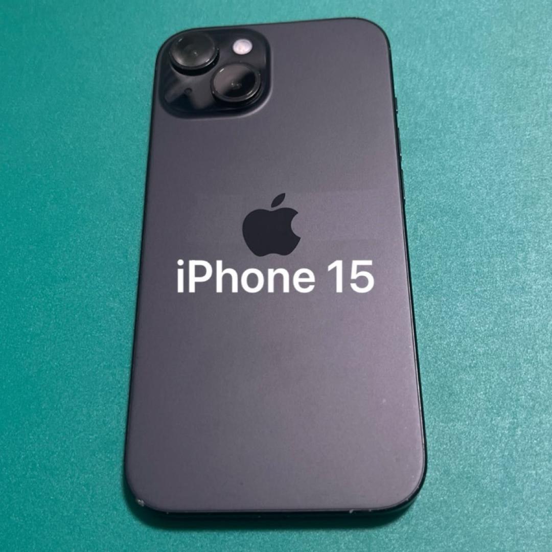 iPhone 15 ブラック 128 ⑥