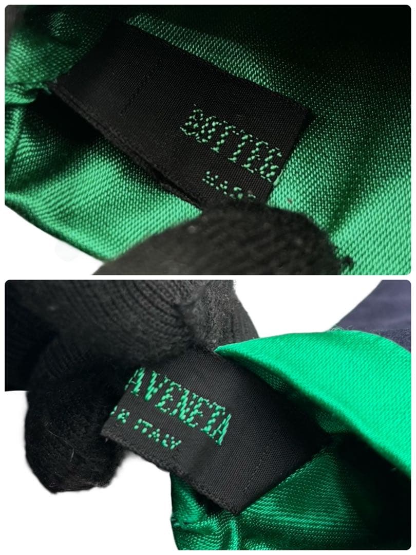 【美品】ボッテガヴェネタ　アクセサリーポーチ　黒　緑　ラグジュアリー　リング