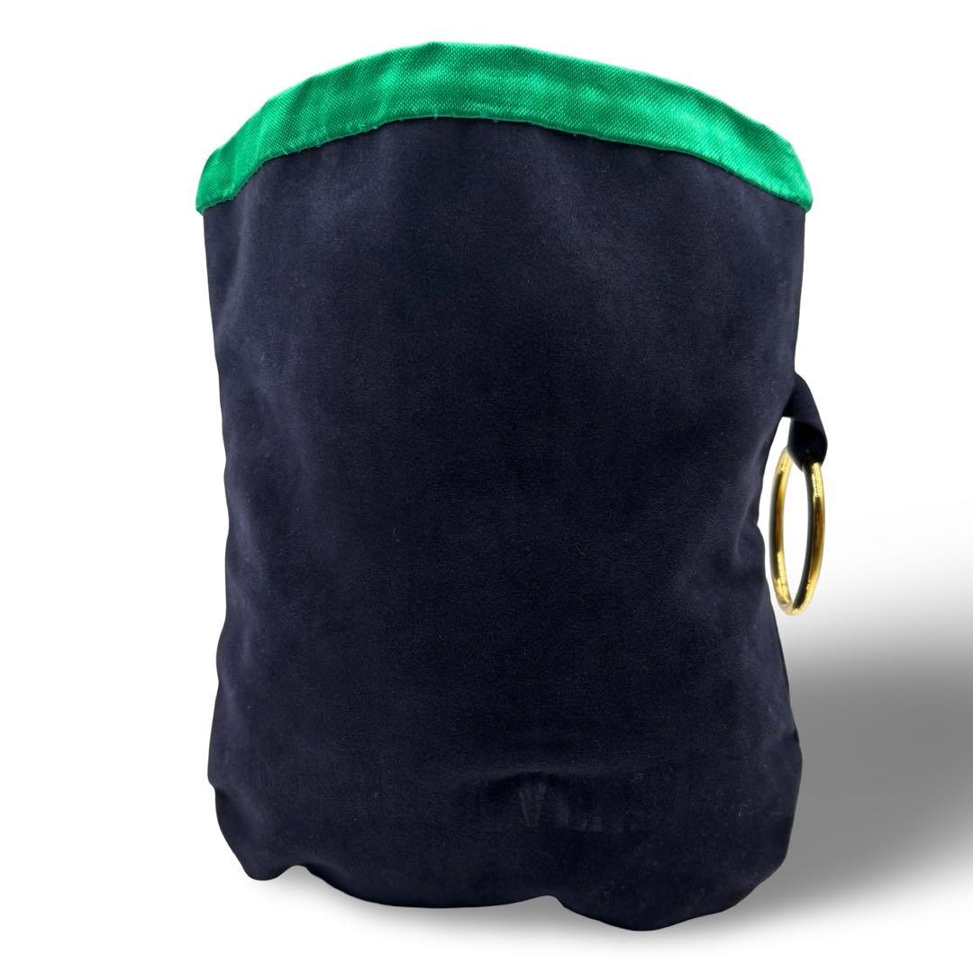 【美品】ボッテガヴェネタ　アクセサリーポーチ　黒　緑　ラグジュアリー　リング