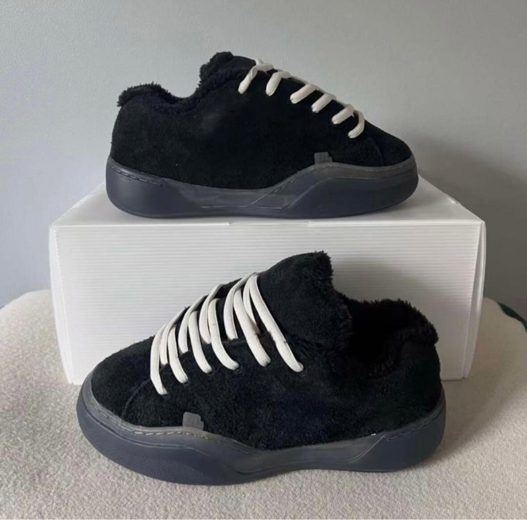 ERL vamps ブラック スエード スニーカー*27cm